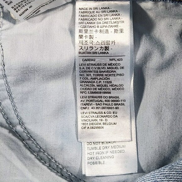 Levi's Levi Strauss & Co Jean Skirt 30 (US 6) Button Front Denim Y2k Western - Picture 7 of 12